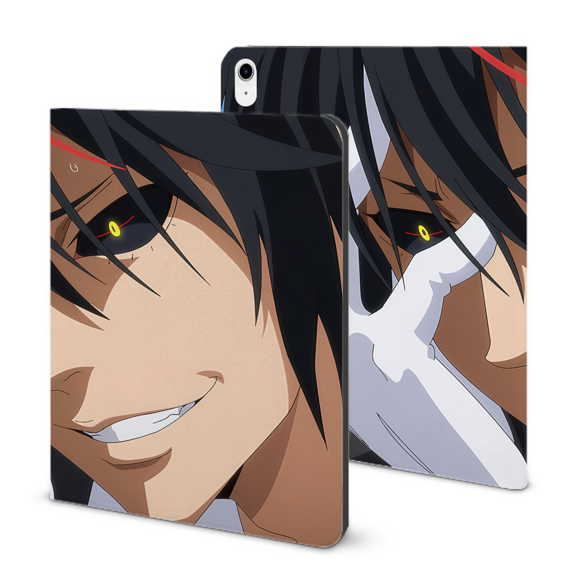 （画像用） 転スラ Regarding Reincarnated to Slime IPad ケース ブック型 PUレザー TPU 耐衝撃 軽量 薄型 ペン収納なし 全面保護 IPad 各モデル対応